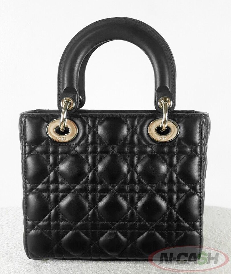 Christian Dior Black Cannage Lady Dior My ABCDior Bag N Cash