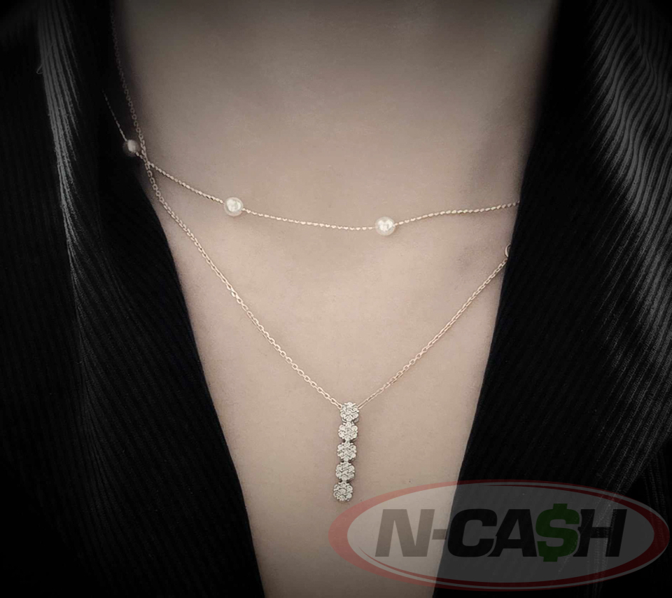 Diamond Journey Pendant in White Gold_pawnshop3