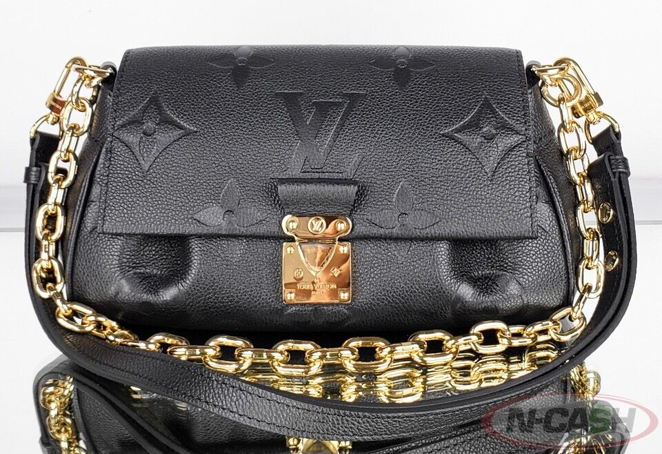 LOUIS VUITTON Black Favorite Monogram Giant Empreinte Bag_pawnshop
