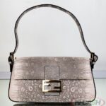 Fendi Baguette 1997 Pink lizard leather Re-Edition bag_pawnshop