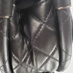 Chanel Limited Edition Black Classic Mini Hula Hoop Lambskin Leather Flap Tote Clutch Bag_pawnshop3