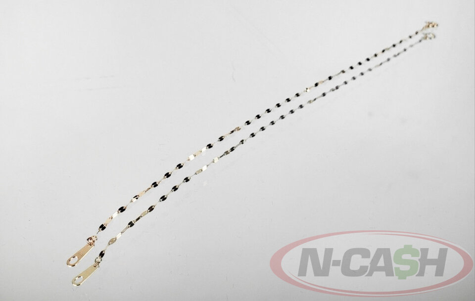 18k Yellow Gold Chain Shiny Dual Mirror Chain_pawnshop1