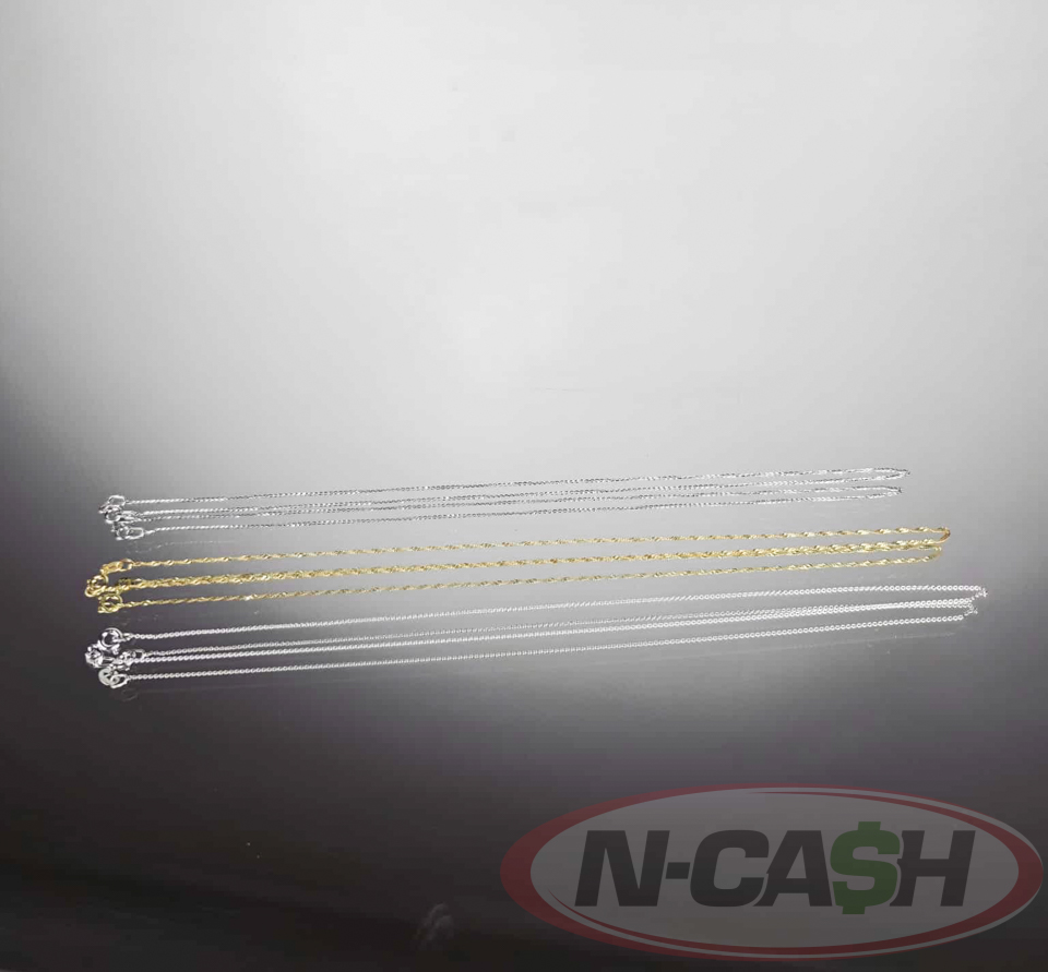 Brand New Finely Crafted 18K White Gold Chain_pawnshop