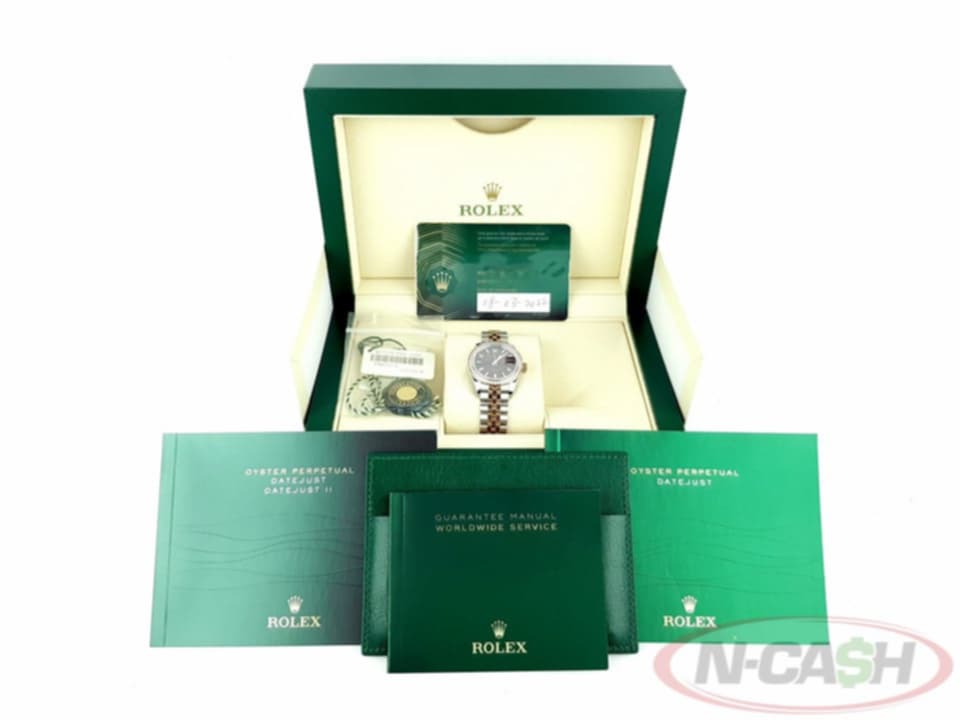 Rolex Datejust 28 Steel Everose Choco Dial Diamond Bezel_pawnshop5