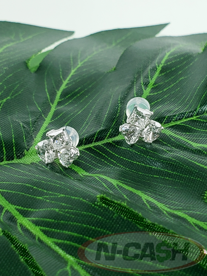 Brand New Elegant 3-Carat Multi-Shape Cluster Earrings_pawnshop3