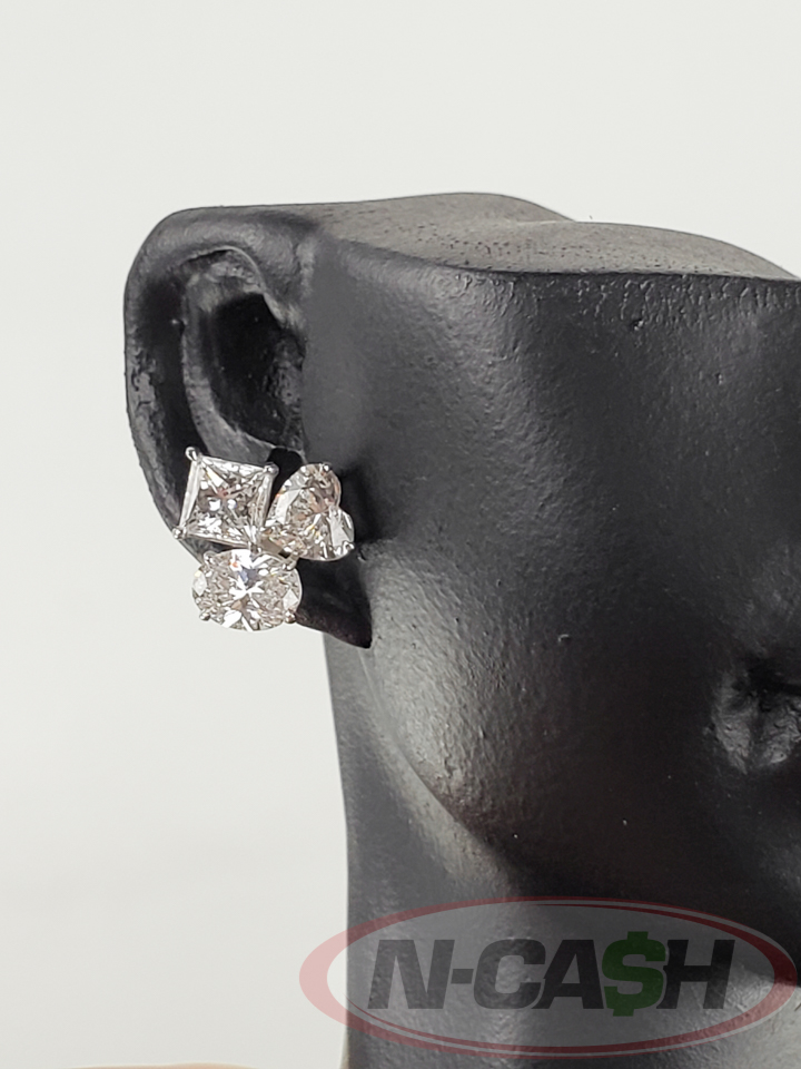 Brand New Elegant 3-Carat Multi-Shape Cluster Earrings_pawnshop4