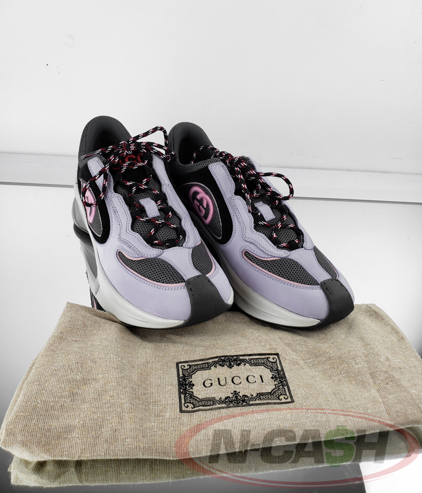 Brand New Gucci Run Lilac Low Top Sneakers 39 EU_pawnshop4