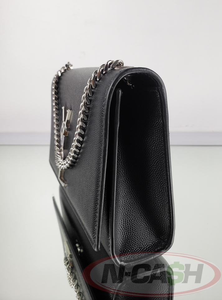 YSL Kate Small Black Grain de Poudre Embossed Leather_pawnshop3