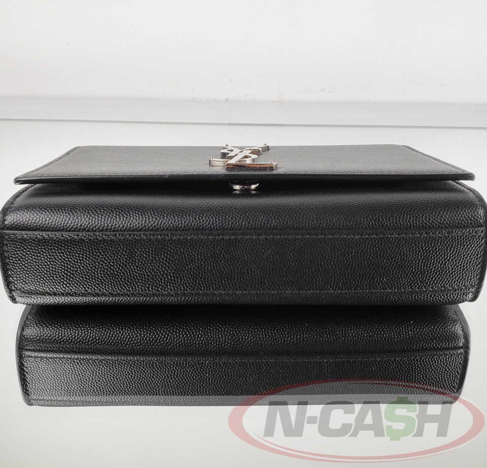 YSL Kate Small Black Grain de Poudre Embossed Leather_pawnshop4