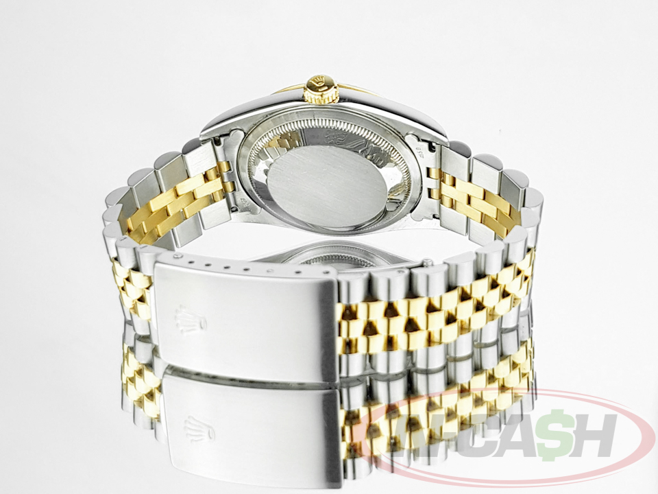 Rolex Men's Datejust 36 Steel Gold Diamond Markers_pawnshop2