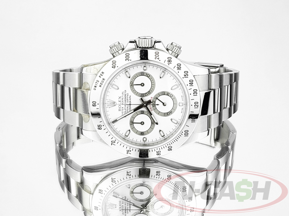 Rolex Daytona Steel White APH Dial_pawnshop