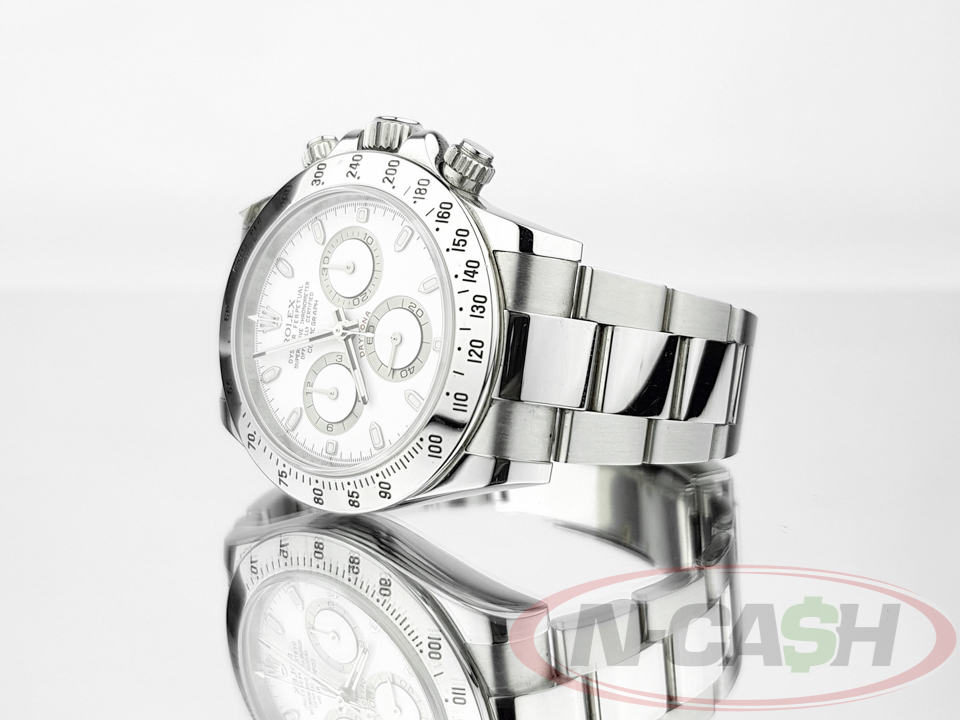 Rolex Daytona Steel White APH Dial_pawnshop1