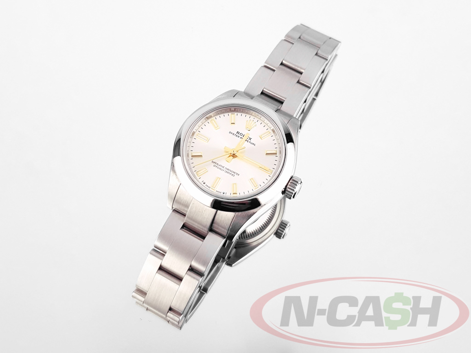 Rolex Oyster Perpetual 28 Silver Dial_pawnshop2