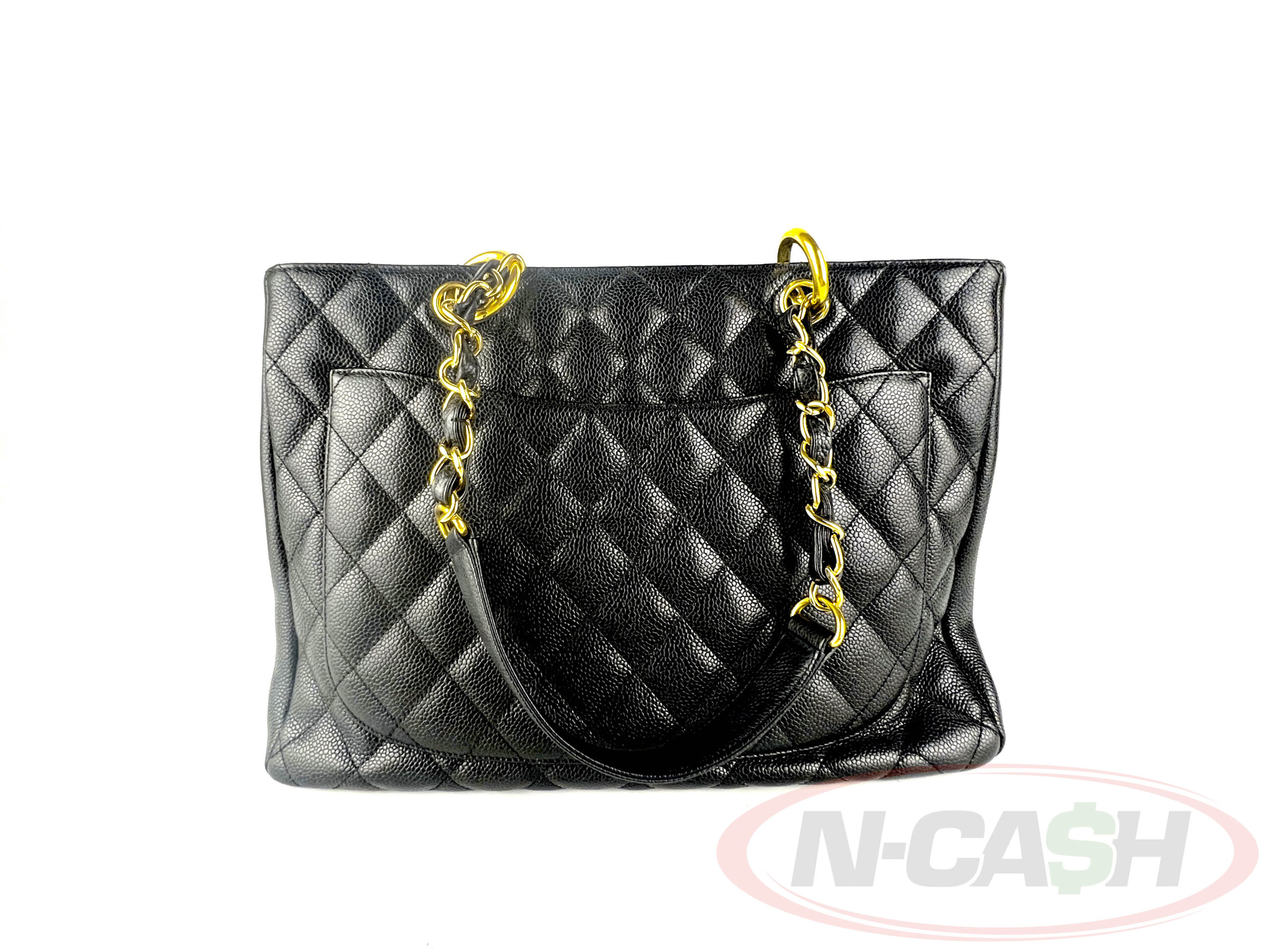 Chanel Black Caviar Grand Shopping Tote GST GHW2