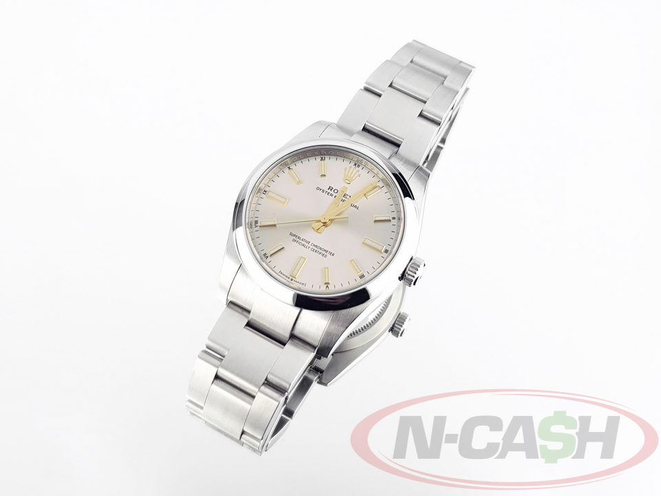 Rolex Oyster Perpetual 34 Silver Dial_pawnshop3