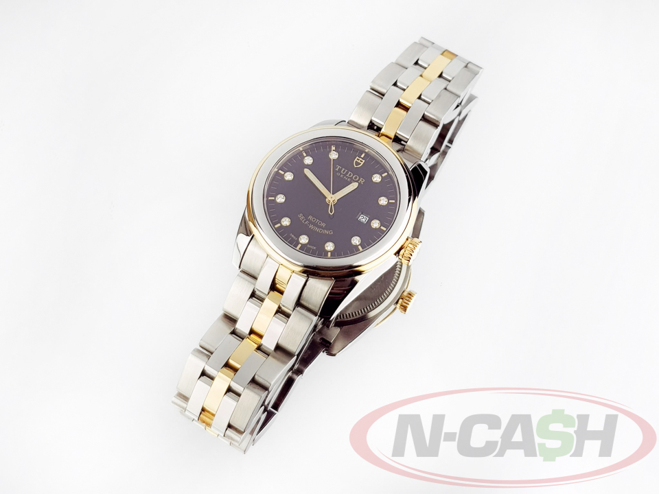 Tudor Glamour Date Junior Steel and Gold Diamond Dial_pawnshop1