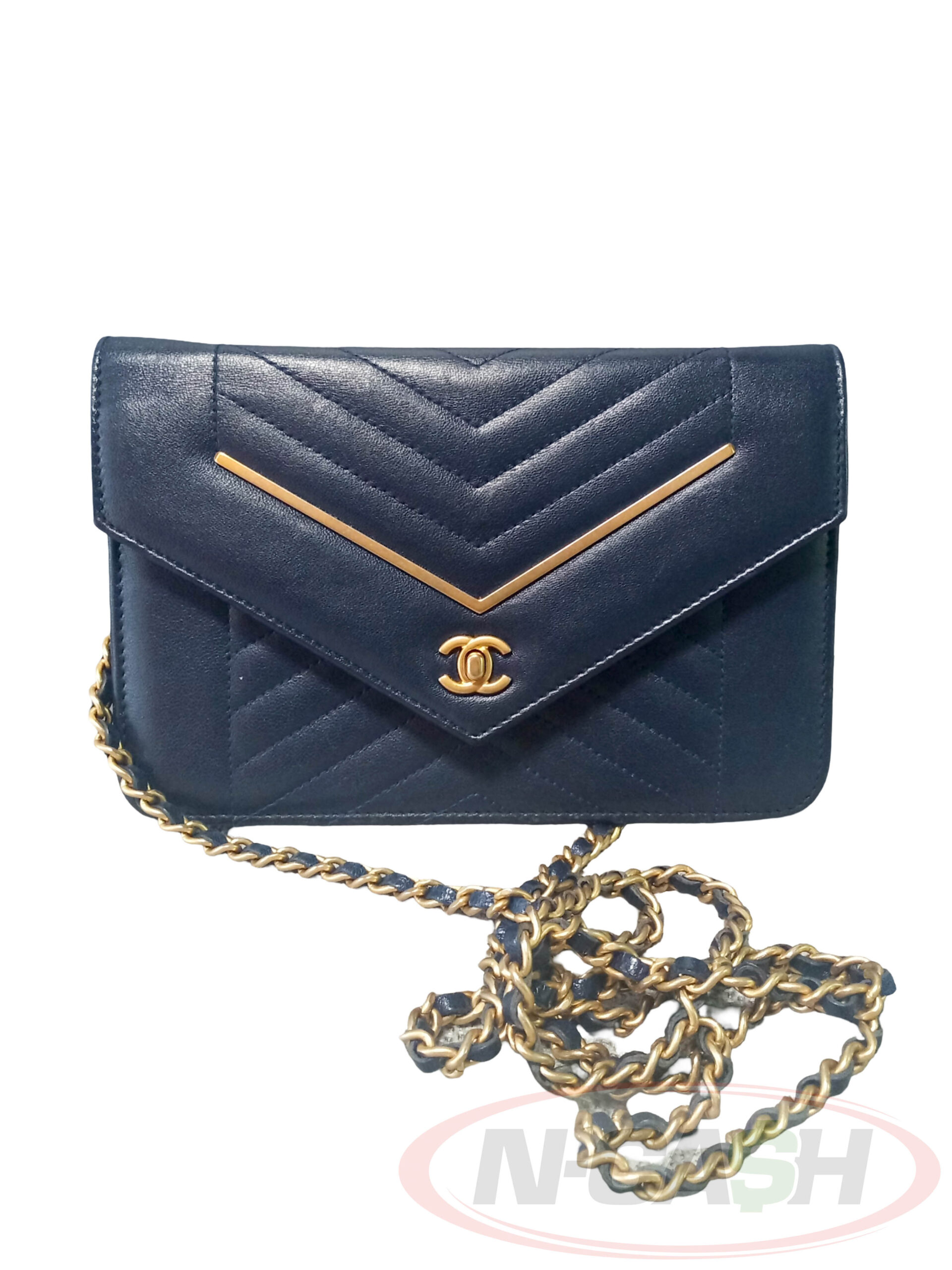 Chanel Lambskin Chevron Envelope WOC
